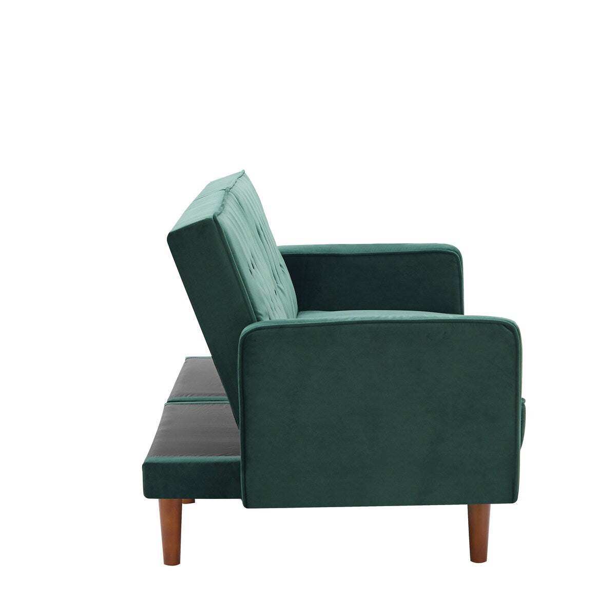 Retro Split Sofa Fabric Padded Convertible Sleeper Sofa, Easily Assembled Loveseat
