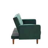 Retro Split Sofa Fabric Padded Convertible Sleeper Sofa, Easily Assembled Loveseat
