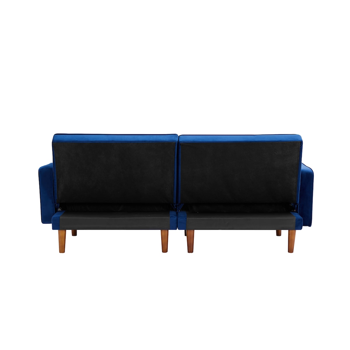 Retro Split Sofa Fabric Padded Convertible Sleeper Sofa, Easily Assembled Loveseat