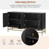 Retro-Style Modern Sideboard with 2 Doors and Adjustable Shelves