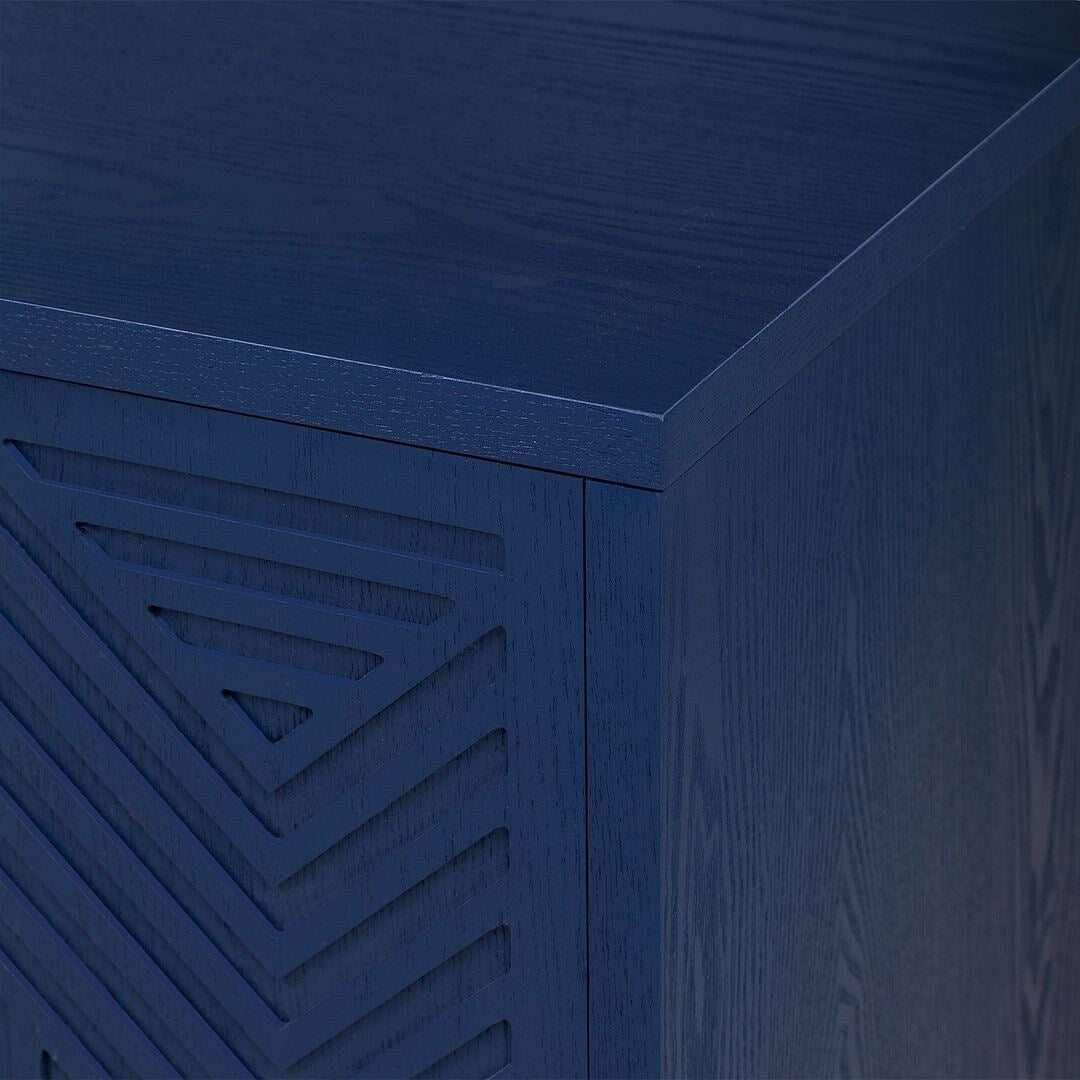 Retro-Style Modern Sideboard with 2 Doors and Adjustable Shelves
