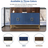 Retro-Style Modern Sideboard with 2 Doors and Adjustable Shelves