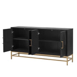 Retro-Style Modern Sideboard with 2 Doors and Adjustable Shelves