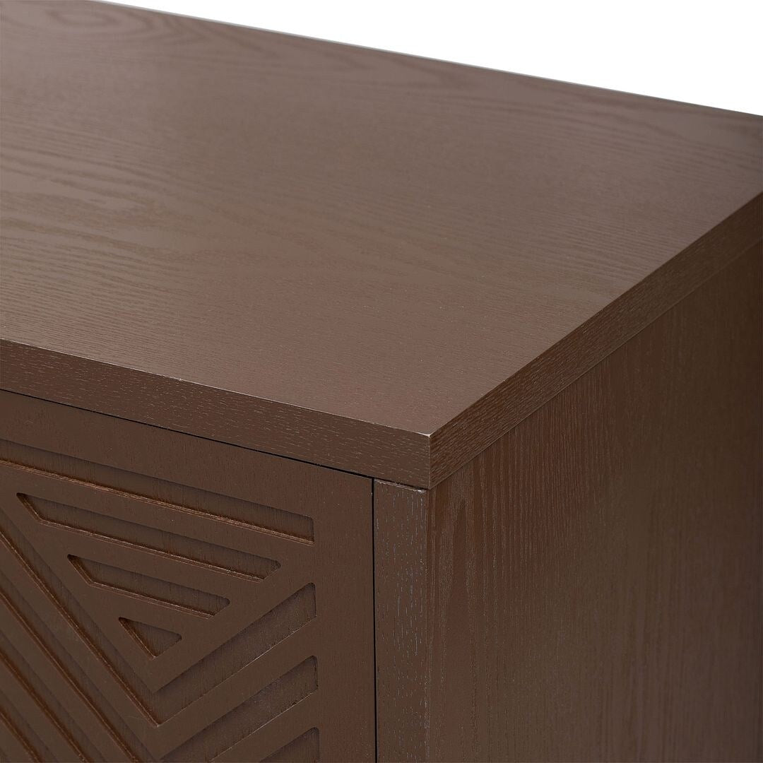 Retro-Style Modern Sideboard with 2 Doors and Adjustable Shelves