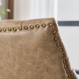 Retro Style Sheepskin Fabric Home Office Chair with Lift, Swivel and Recline Functions