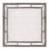Retro Styled Irving Square Framed Mirror - White