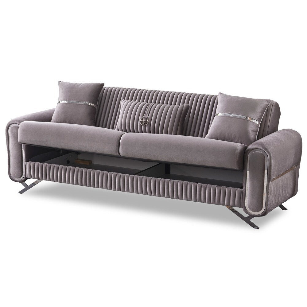 Reus 3-Pieces Comfortable Sleeper Modern One Sofa One Loveseat One Chair Living Room Set