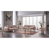 Reus 3-Pieces Comfortable Sleeper Modern One Sofa One Loveseat One Chair Living Room Set