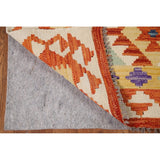 Reversible Kilim Rug Flatweave Multicolor Wool Carpet - 5'9"x7'11"