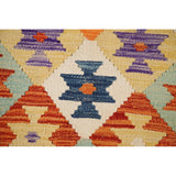 Reversible Kilim Rug Flatweave Multicolor Wool Carpet - 5'9"x7'11"