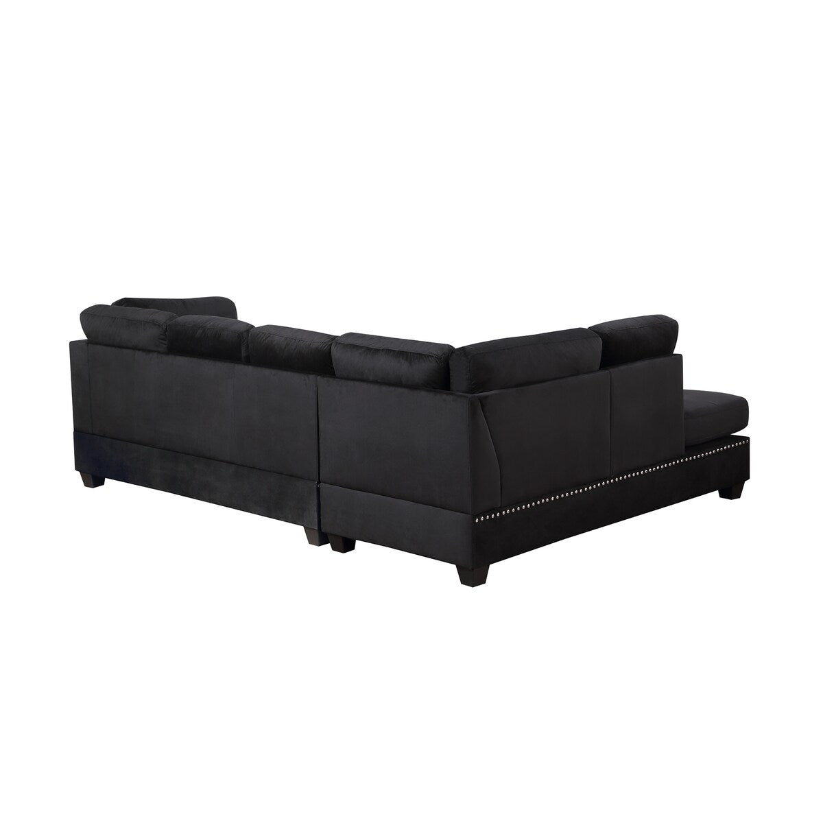 Reversible Sectional Sofa with Storage Ottoman