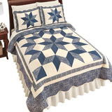 Reversible Sienna Star Scalloped Edge Quilt