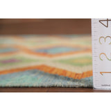 Reversible Southwestern Kilim Rug Hand-Woven Geometric Wool Carpet - 2'1"x 3'0"