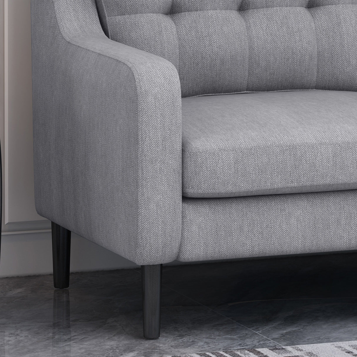 Reynard Tufted Fabric Sofa by Christopher Knight Home