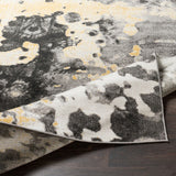 Rhea Grey Abstract Area Rug - 2' x 3'