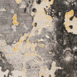 Rhea Grey Abstract Area Rug - 2' x 3'
