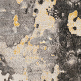 Rhea Grey Abstract Area Rug - 2' x 3'
