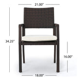 Rhode Island Wicker Outdoor 7-piece Wicker Dining Set by Christopher Knight Home