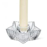 Ribbed Star Shaped Taper Candle Holder