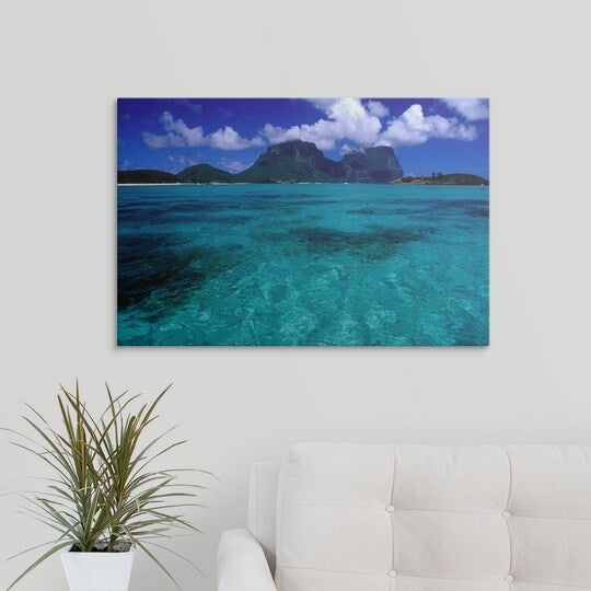 Richard I'Anson Premium Thick-Wrap Canvas entitled Tropical Water, Lord Howe Island, Australia