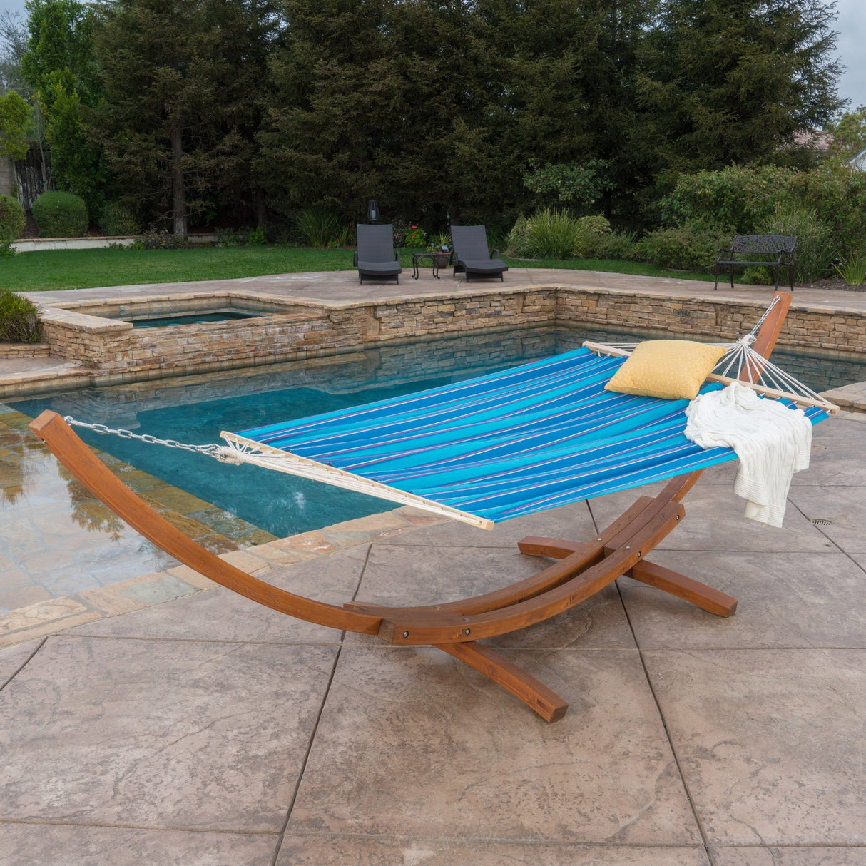 Richardson Outdoor Modern Hammock by Christopher Knight Home - 400 lb limit