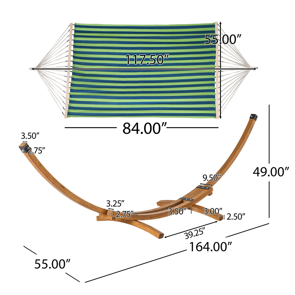 Richardson Outdoor Modern Hammock by Christopher Knight Home - 400 lb limit