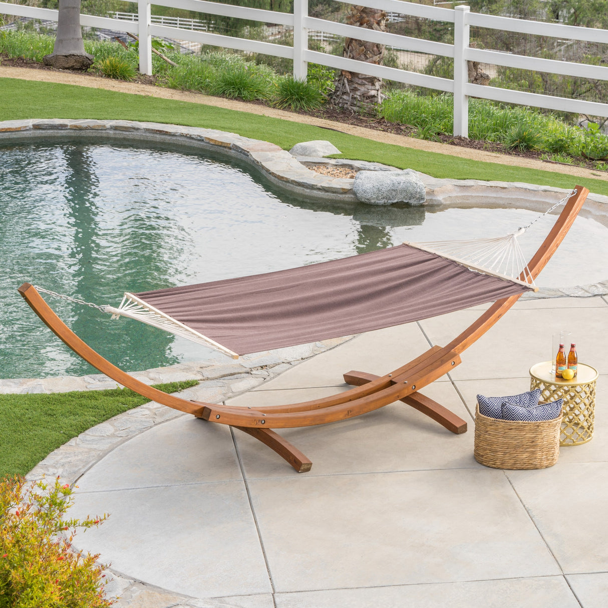 Richardson Outdoor Modern Hammock by Christopher Knight Home - 400 lb limit