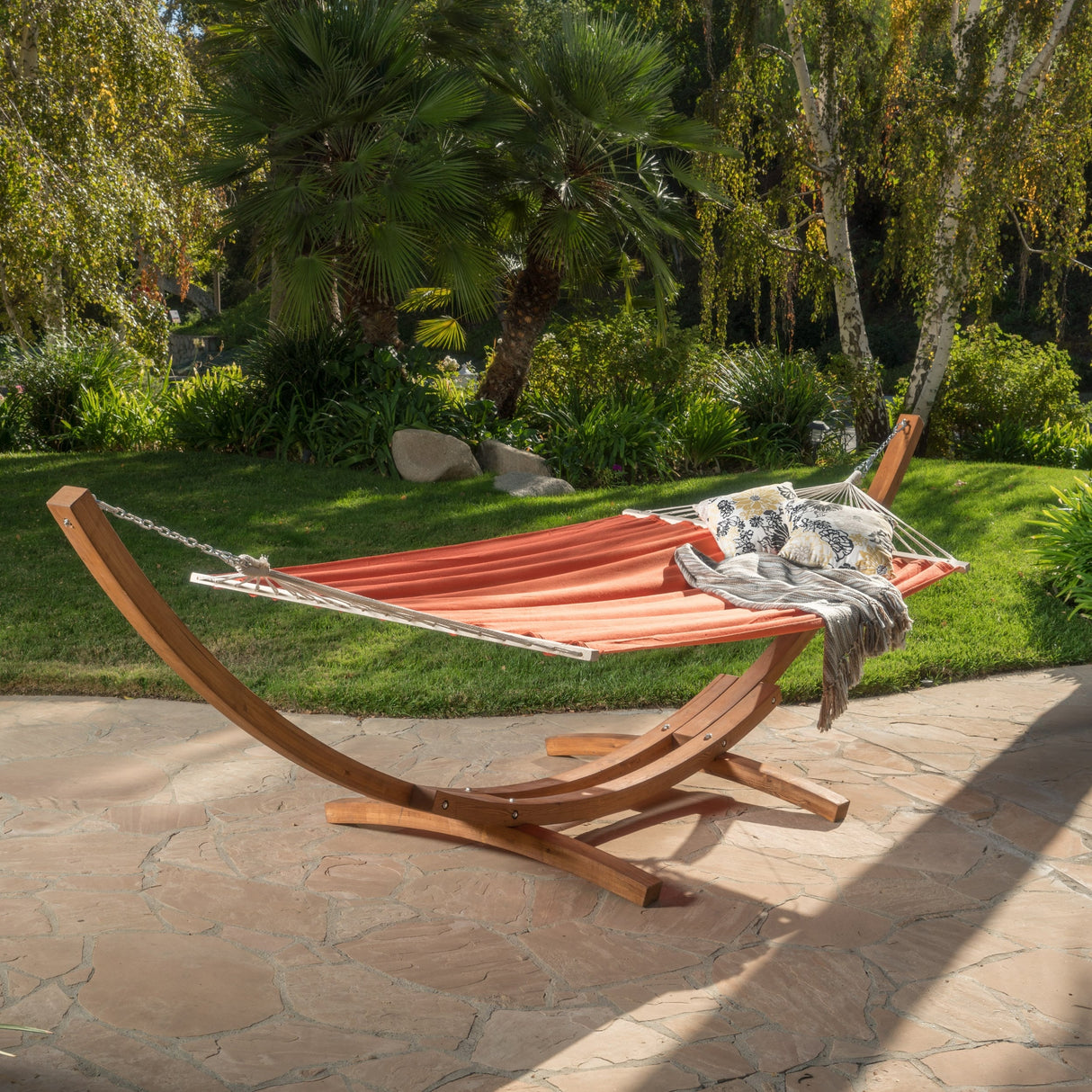 Richardson Outdoor Modern Hammock by Christopher Knight Home - 400 lb limit