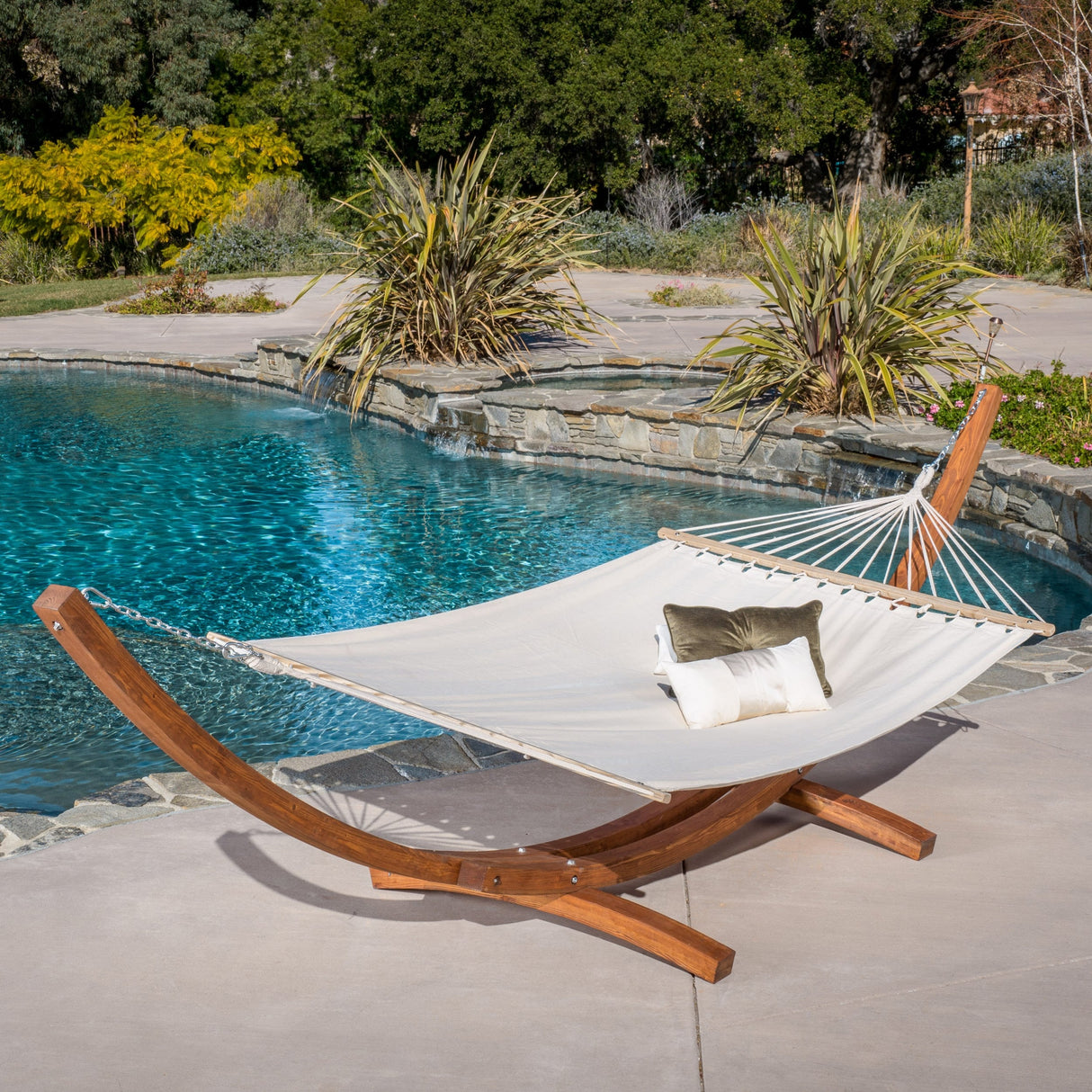 Richardson Outdoor Modern Hammock by Christopher Knight Home - 400 lb limit