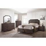 Richmond Rustic Dark Grey Oak Nightstand