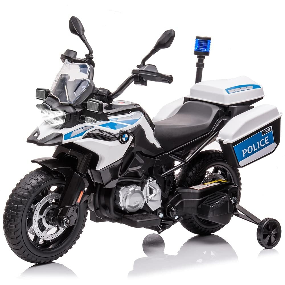 Ride On Police Motorcycle Licensed BMW Kids Motorcycle for Tollders with 2 Speeds
