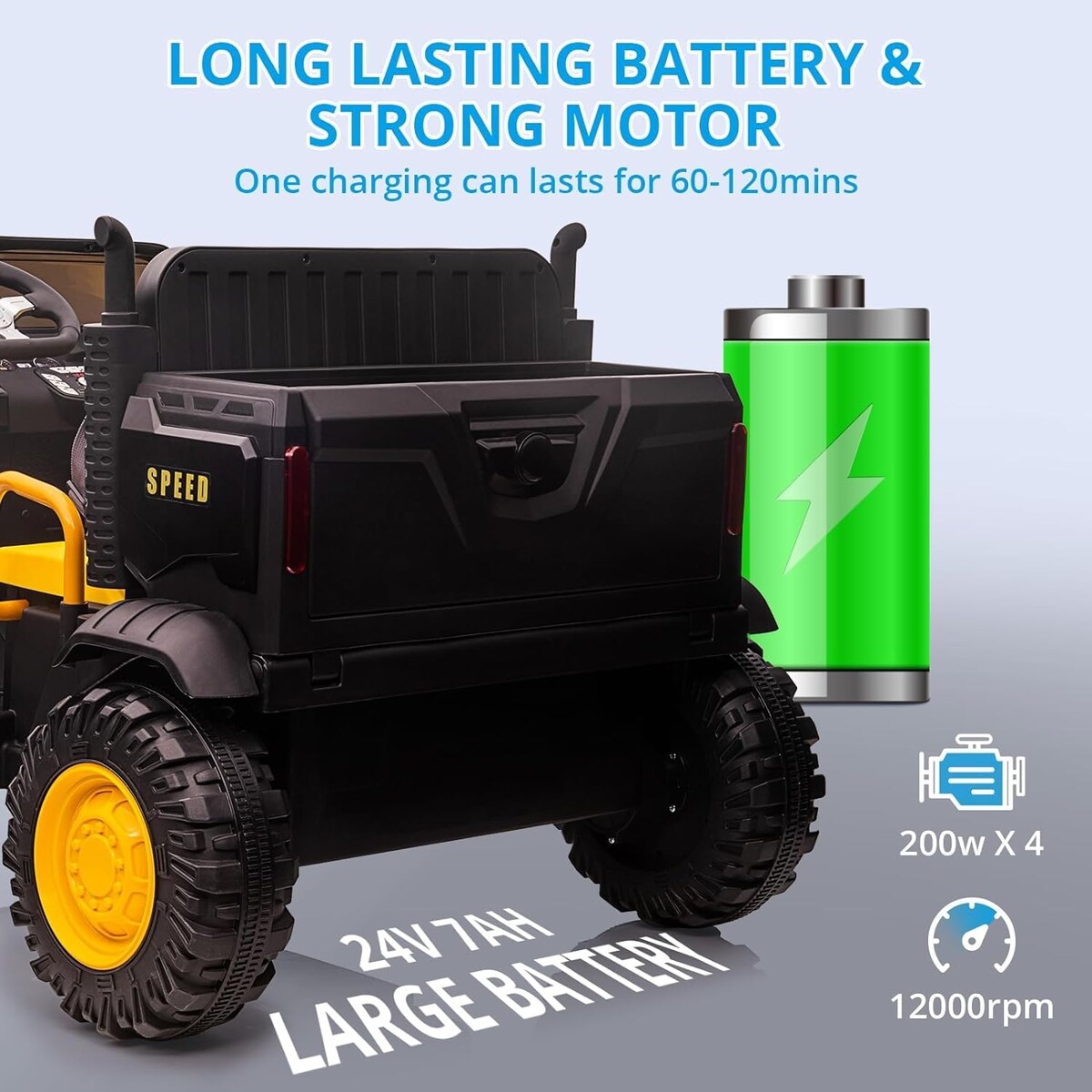 Ride On Truck for Kids 24V Ride On Car with Remote Control