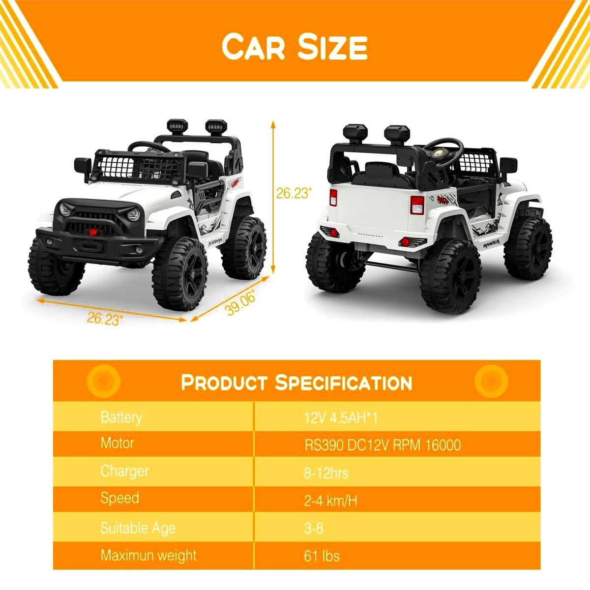 Electric Ride on Car with Remote Control