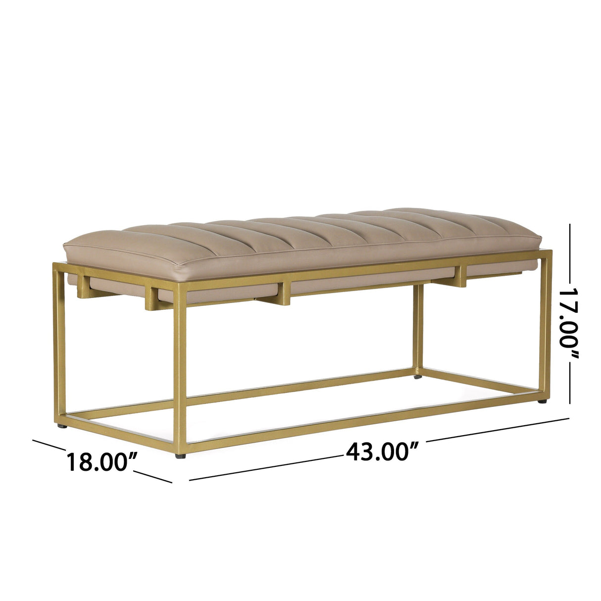 Riebe Handmade Channel Stitch Ottoman Bench by Christopher Knight Home