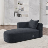 Right Chaise for Modluar Sofa,Sturdy solid wood frame, loop yarn fabric