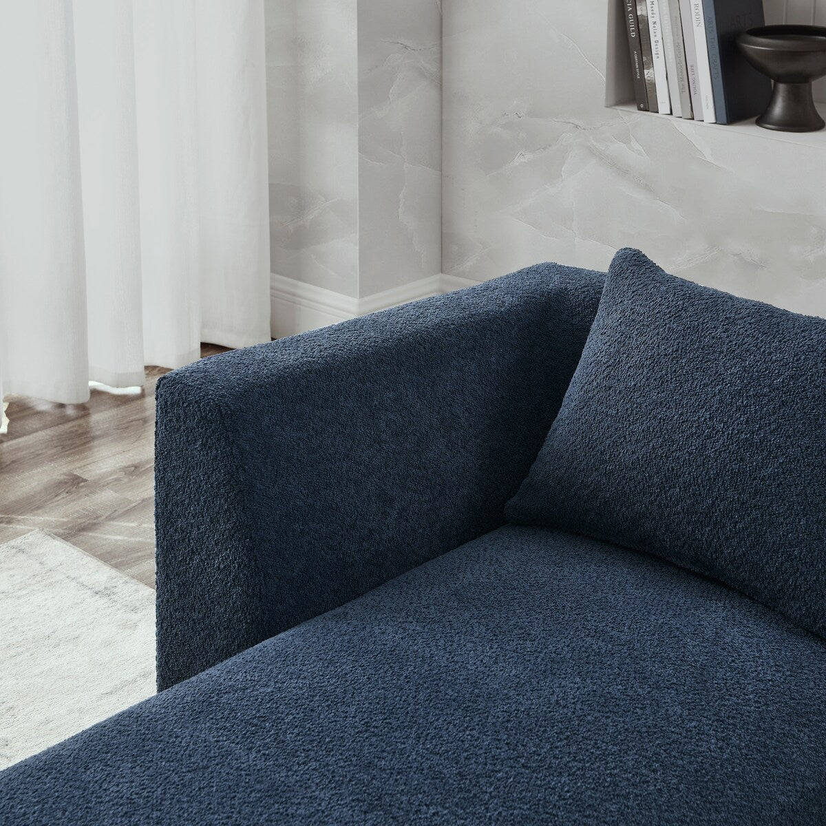 Right Chaise for Modluar Sofa,Sturdy solid wood frame, loop yarn fabric