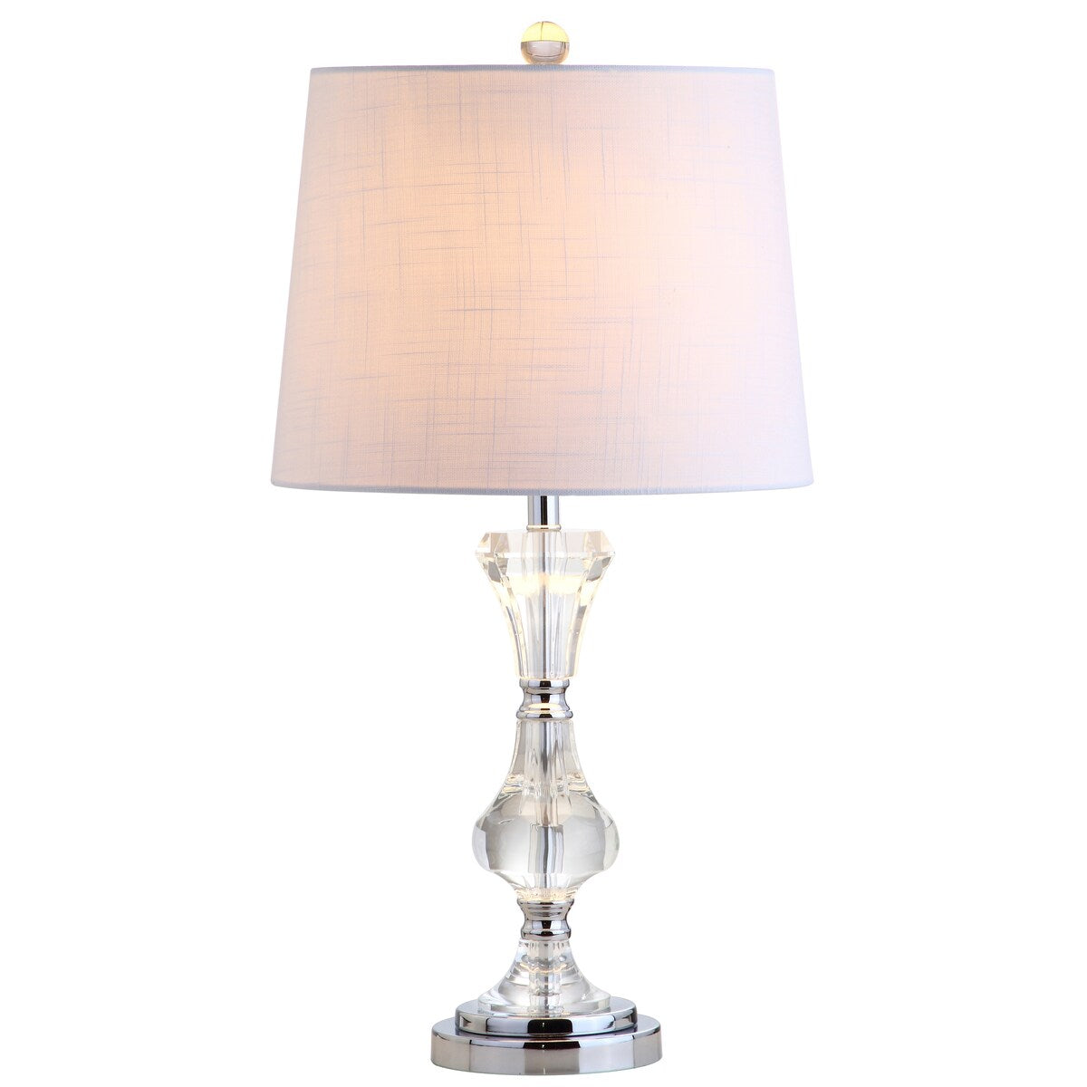 Riley 25" Crystal LED Table Lamp, Clear by JONATHAN Y