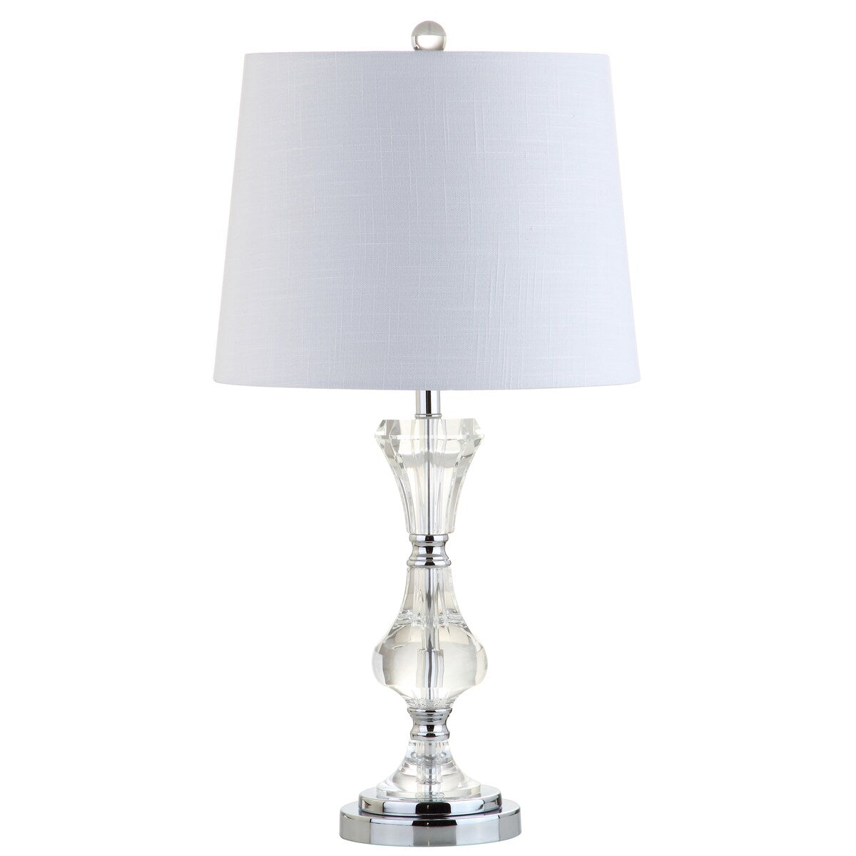 Riley 25" Crystal LED Table Lamp, Clear by JONATHAN Y