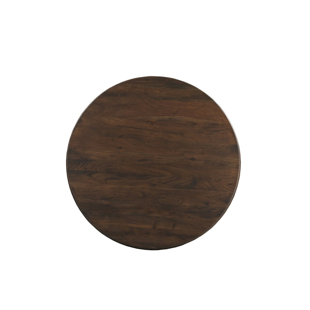 Riley 48" Round Solid Wood Pedestal Dining Table - Brown