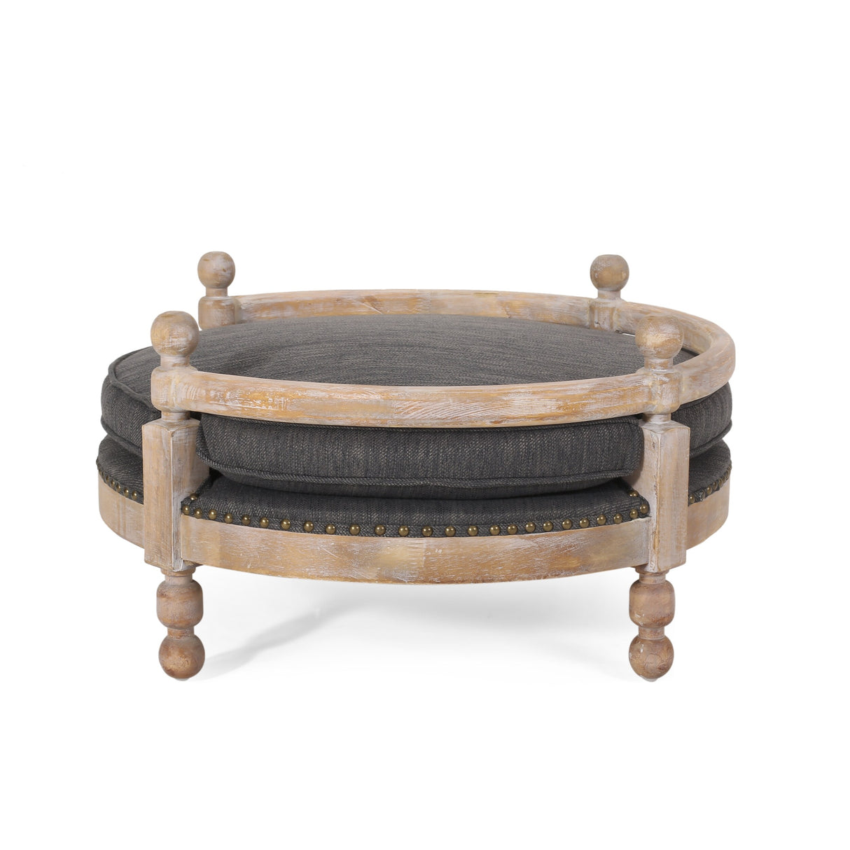 Rines Upholstered Medium Pet Bed by Christopher Knight Home