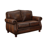 Ripley Hand Rubbed Brown 3-piece Living Room Set