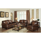 Ripley Hand Rubbed Brown 3-piece Living Room Set