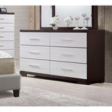 Rita Rubber Wood Dresser 6-Drawer
