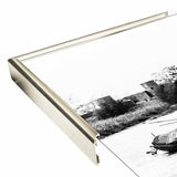 River Boat-HARBOA50460 Print 11.5"x11.5" by Harold Silverman - Boats