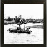 River Boat-HARBOA50460 Print 11.5"x11.5" by Harold Silverman - Boats