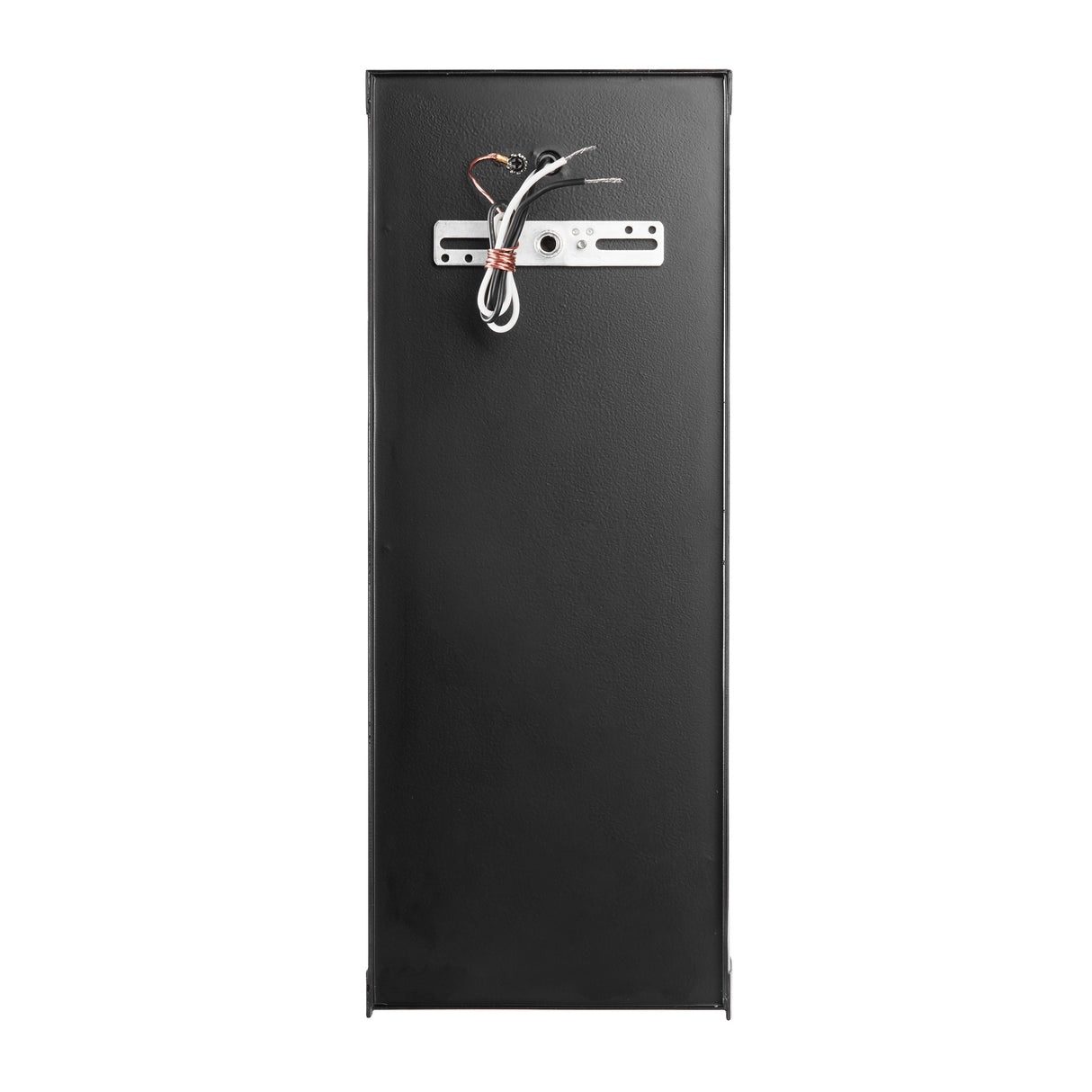 River of Goods Mission Style Multicolor Stained Glass and Black Satin Rectangular 1-Light Outdoor Wall Sconce