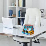River of Goods Multi-colored Stained Glass Stack of Books Accent Lamp - 9" x 8.25" x 5.75"