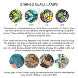 River of Goods Multi-colored Stained Glass Stack of Books Accent Lamp - 9" x 8.25" x 5.75"