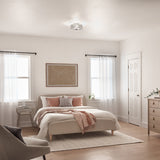 River of Goods Olivia Braided Metal and Crystal 11.5-inch Semi-Flush Mount Ceiling Light - 11.5" x 11.5" x 6.375"