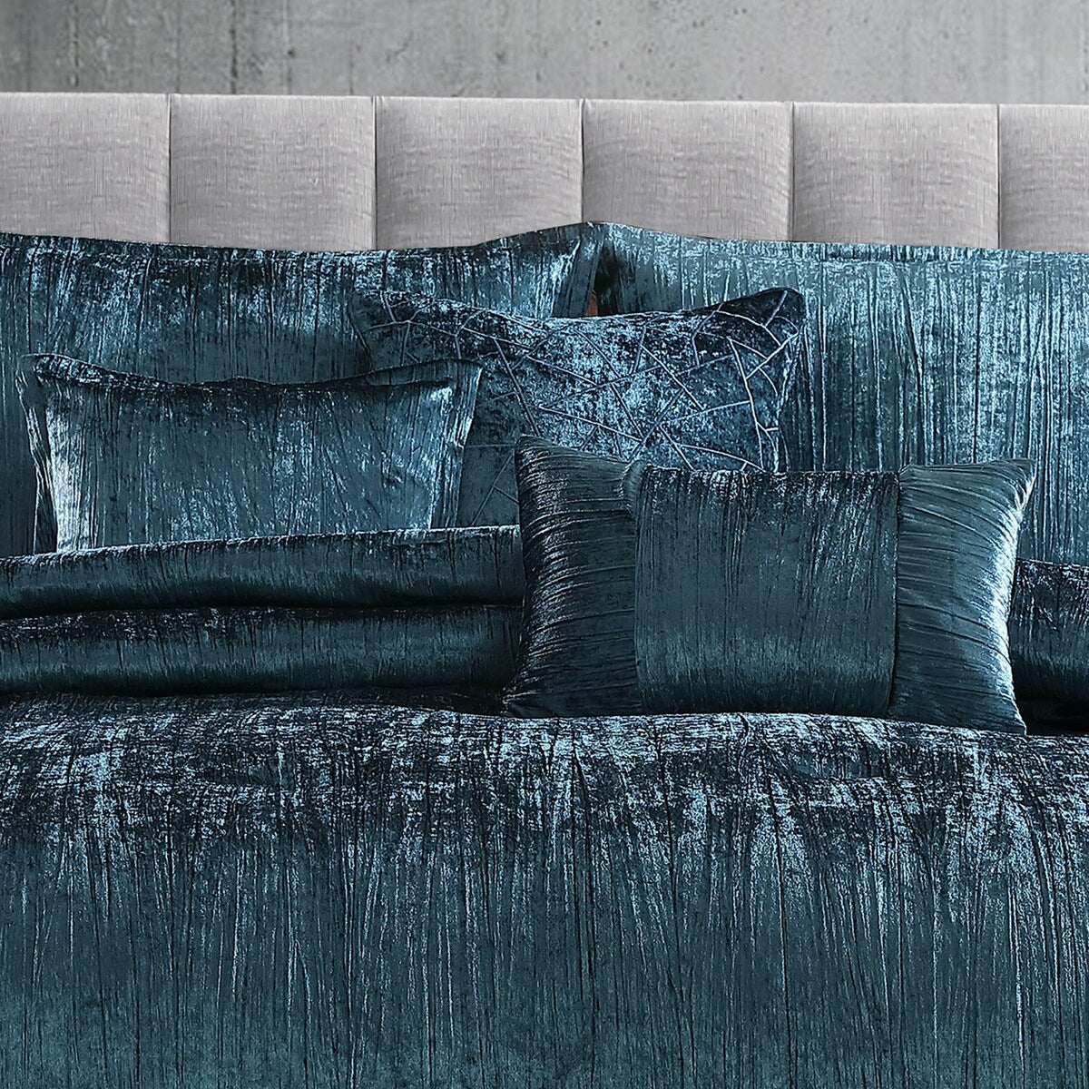 Riverbrook Home Turin Crinkled Velvet Comforter Collection